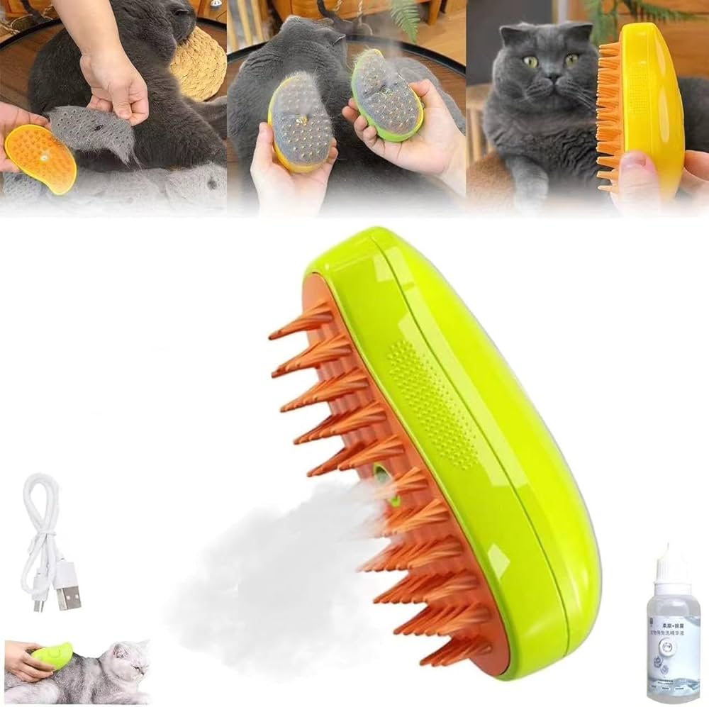 Pets Hair Removal Steam Brush