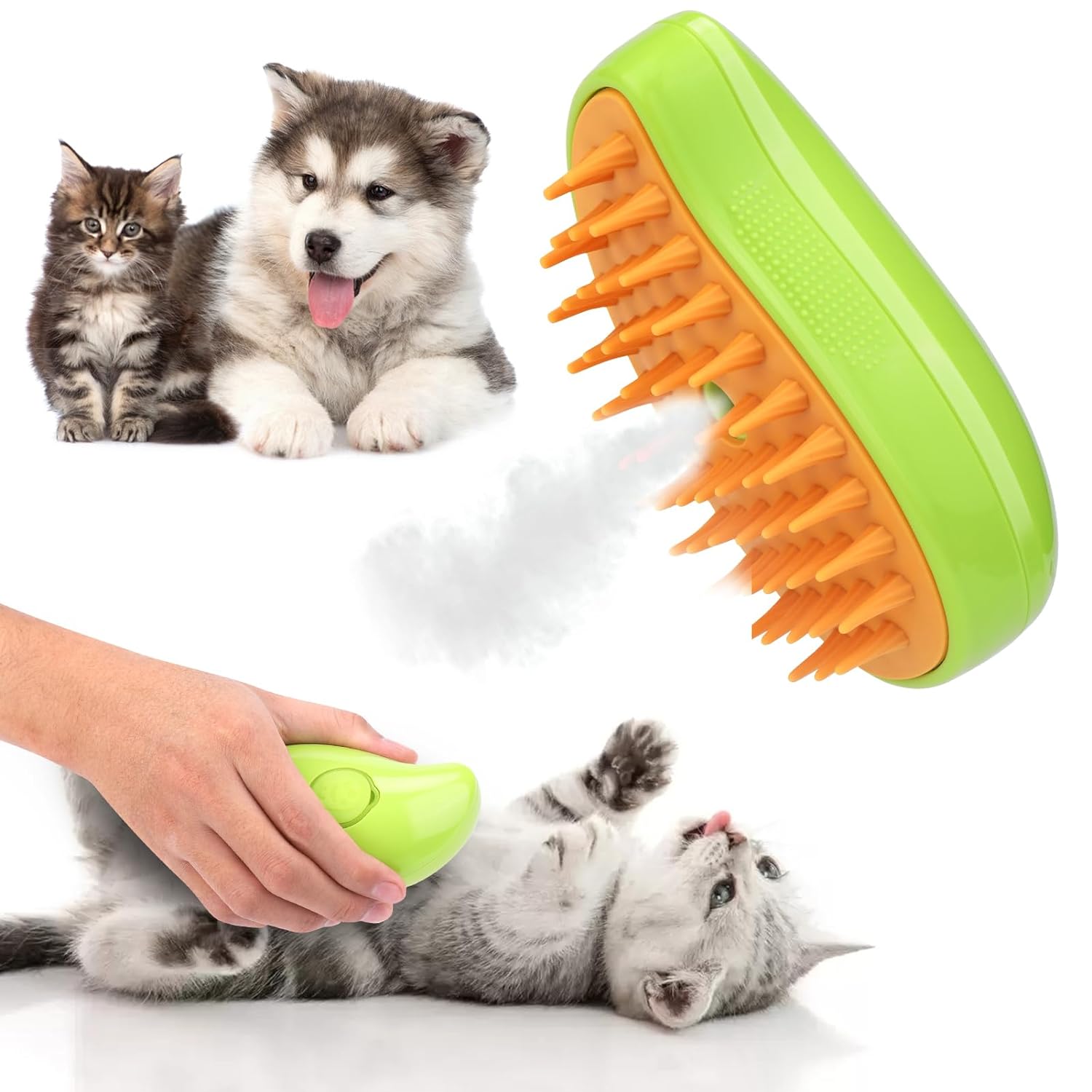 Pets Hair Removal Steam Brush