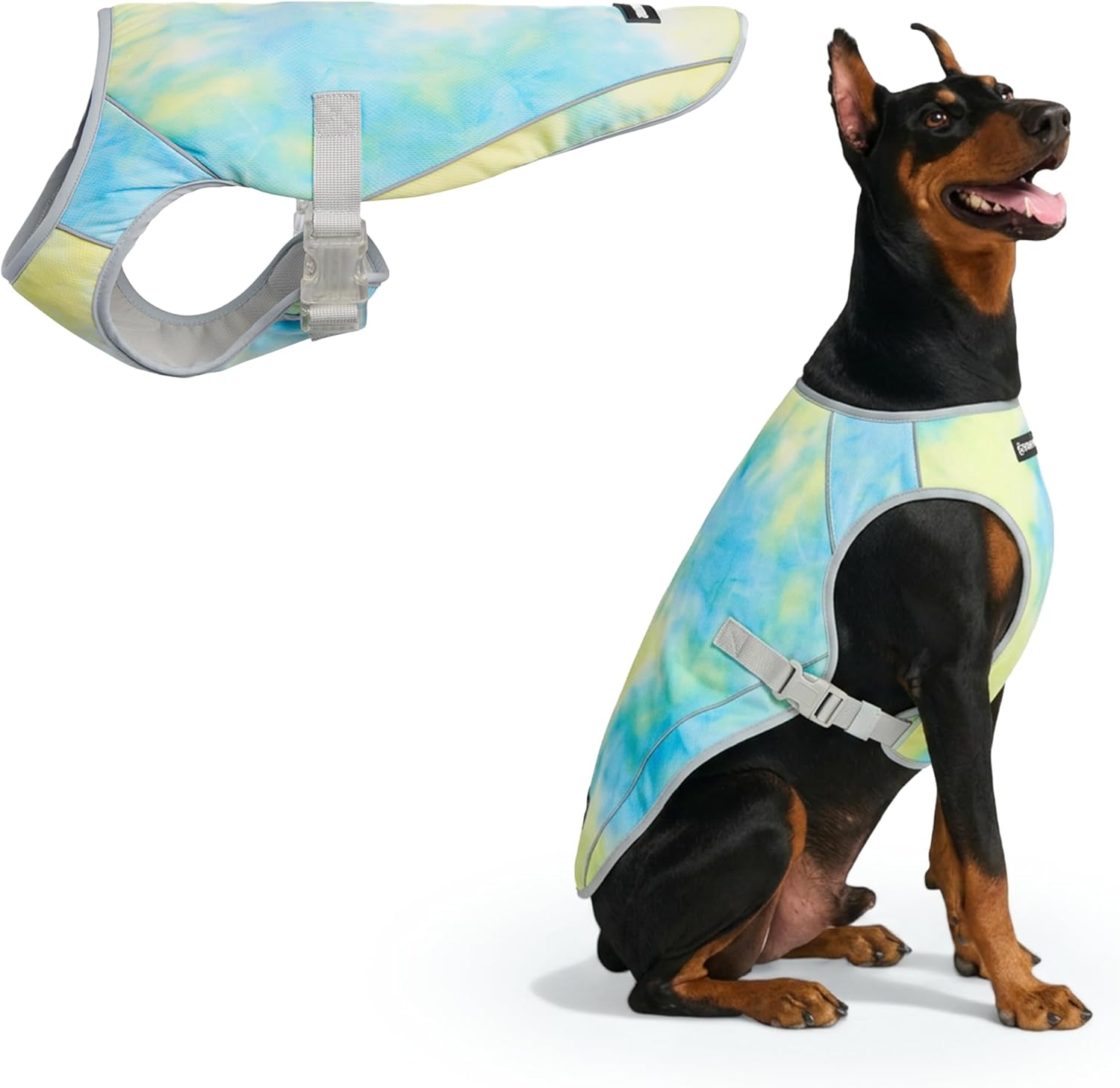 Dog Cooling Vest - SPF 50 UV Sun Protection - Summer Heat Relief Gear for Dogs, Lightweight, Evaporative Cooling - Dog Anxiety Relief Vest during Hot Days - Snowcone, XL