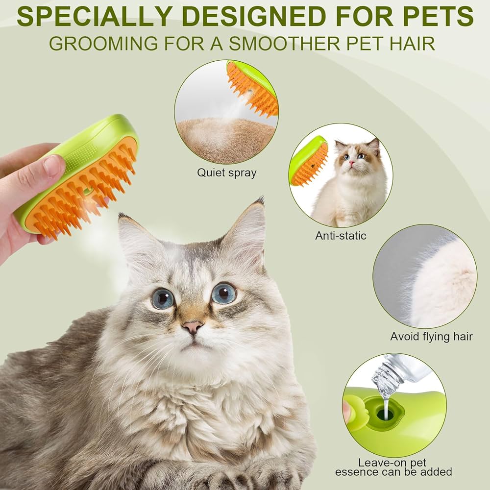 Pets Hair Removal Steam Brush