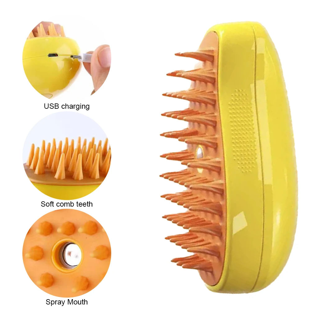 Pets Hair Removal Steam Brush