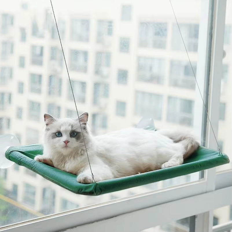 Pet Cat Hammock Hanging Cat Bed Bearing 20Kg Comfortable Cat Sunny Window Seat Mount Kitten Climbing Frame Pet Accessories